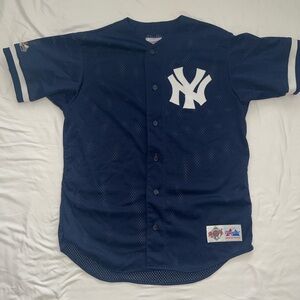 New York Yankees Spring Training Jersey Majestic Diamond Collection Sz M